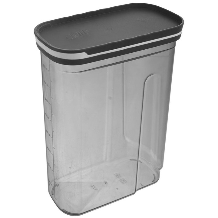 Органайзер за храна, Orion, Пластмасов, 2.7 л, Прозрачен/Сив