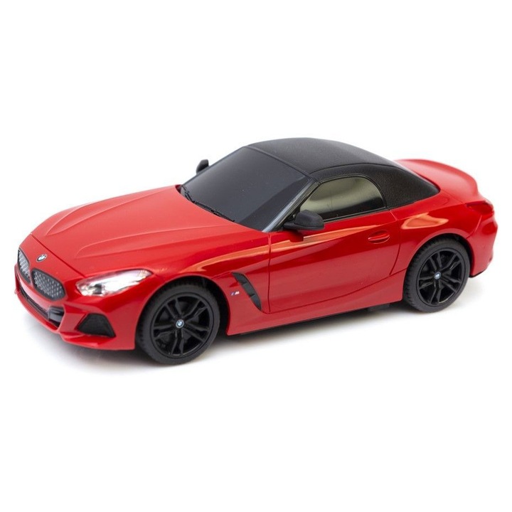 Masinuta Rastar BMW Z4 R/C 1:24 rosie, 18cm, suspensie amortizata