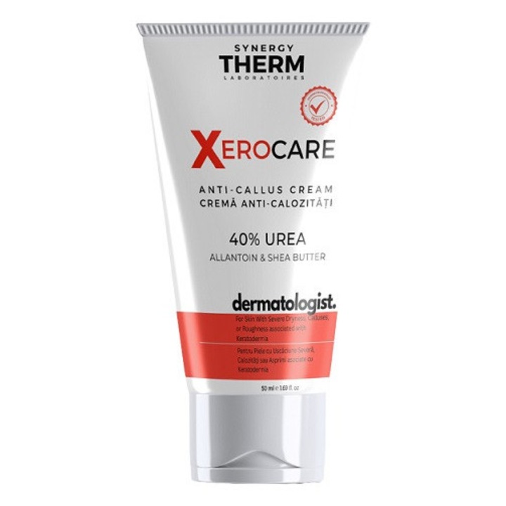 Crema anti-calozitati, Synergy Therm, 40% uree, alantoina, unt de shea, 50ml