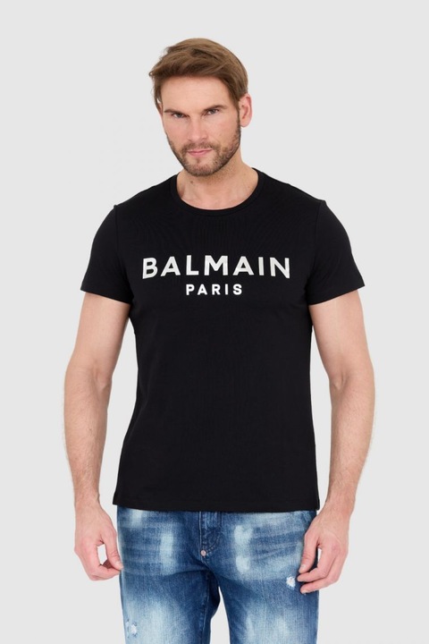 Főrfi póló, Balmain, fekete, pamut, S INTL