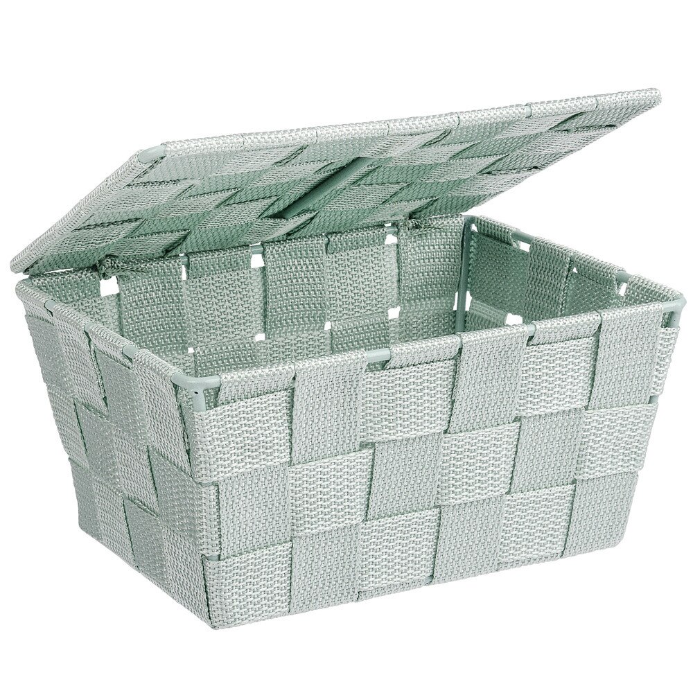Organizator cu capac ADRIA MINT, container pentru baie, WENKO