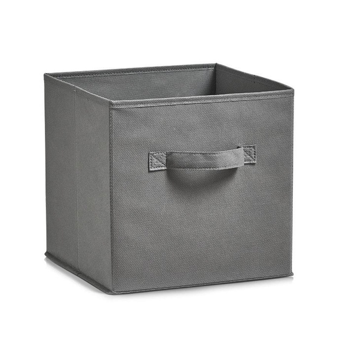Cos de depozitare, Zeller, 26 x 26 x 26 cm, Gri