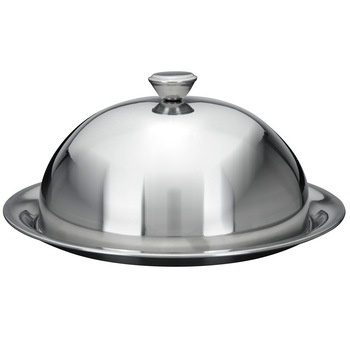 Tava servire cu capac EH Excellent Houseware, Metal, Gri Tava servire cu capac EH Excellent Houseware, Metal, Gri