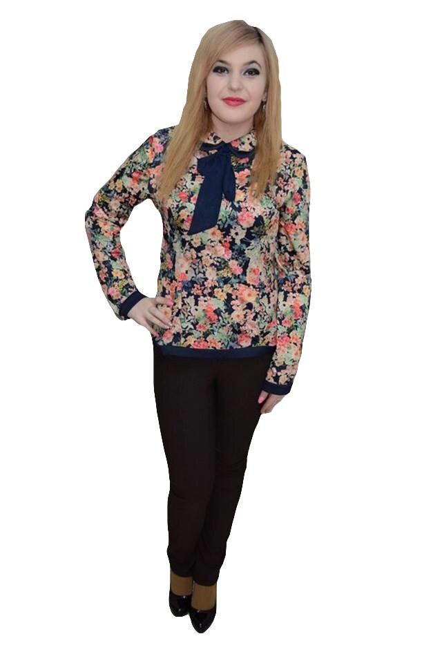 Pantaloni trendy, lungi cu o croiala moderna,D&J Exclusive, Maro, 38