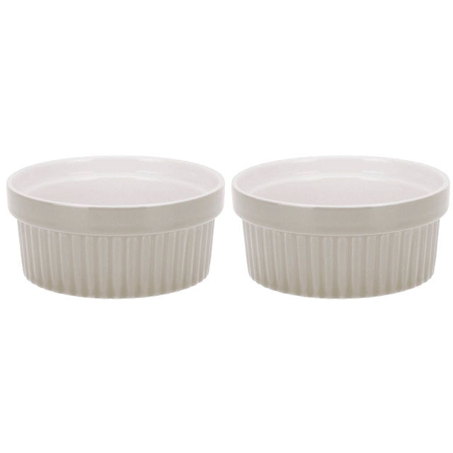 Set vase ceramice EH Excellent Houseware, 260 ml, Alb