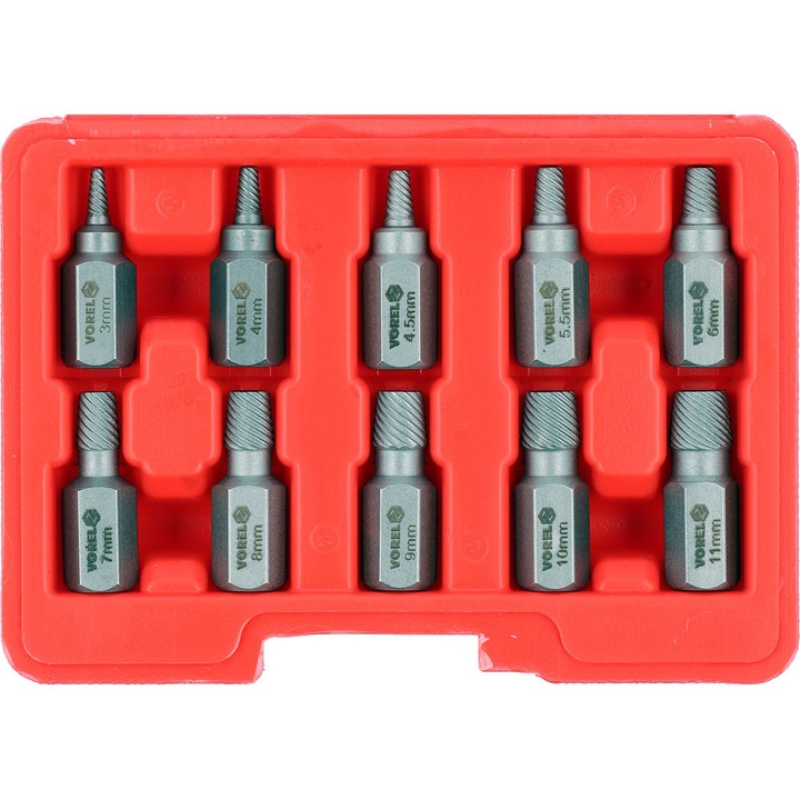 Set extractoare, 10 piese