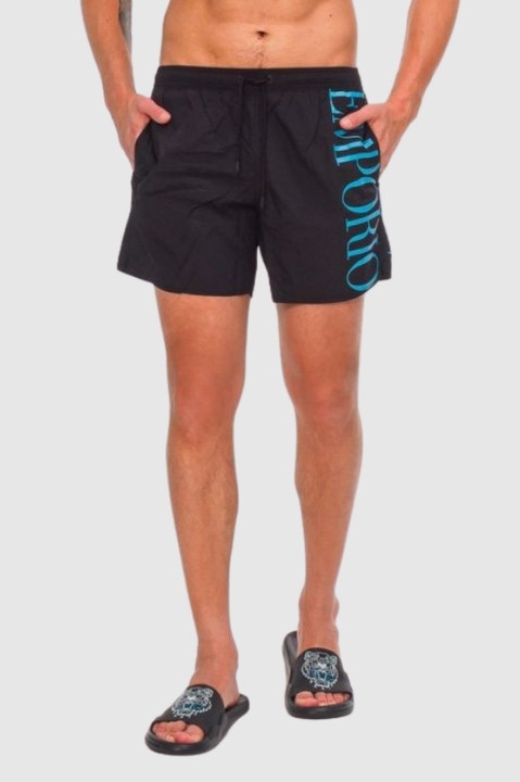 Sort de baie barbati, Emporio Armani, negru, 50 EU