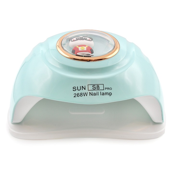 Lampa pentru unghii Led/Uv SUN S8Pro, 268W, mint