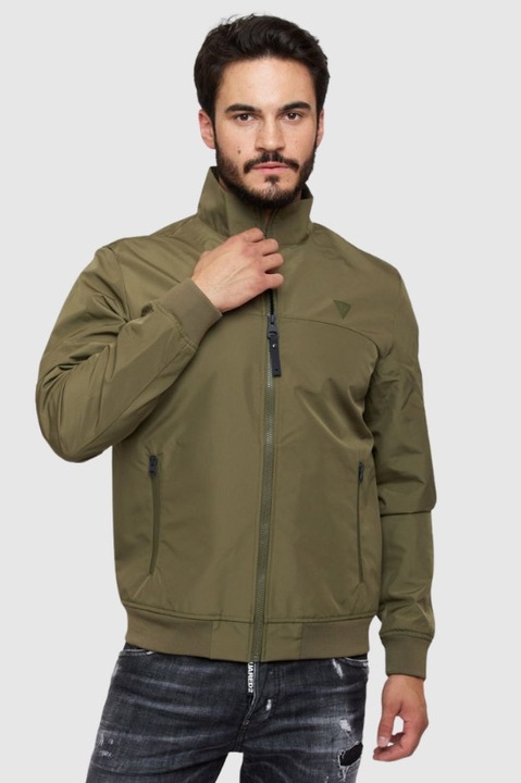 Мъжко яке, GUESS, полиамид, зелен, S INTL