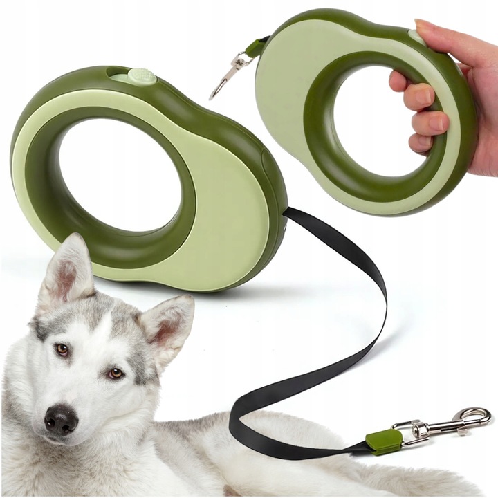 Lesa Automata, Korbi, 3.5 m, 17x14x3.5 cm, Lungime 3.5 m, Sistem De Blocare, Lanterna Incorporata, Design Ergonomic, Materiale De iialta Calitate, Verde