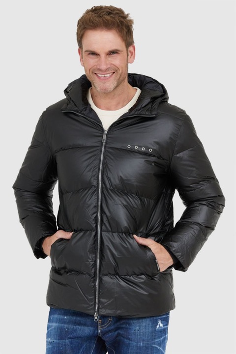 Geaca barbati, LA MARTINA, culoare neagra, material textil, M INTL