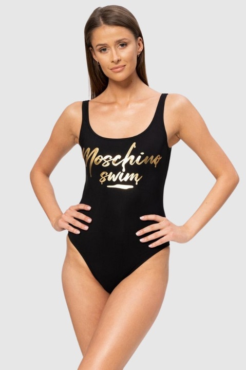 Costum de baie dama A8112 5169, Moschino, Negru