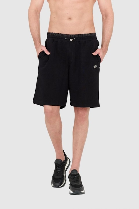 Pantaloni scurti, Philipp Plein, Negru, Negru