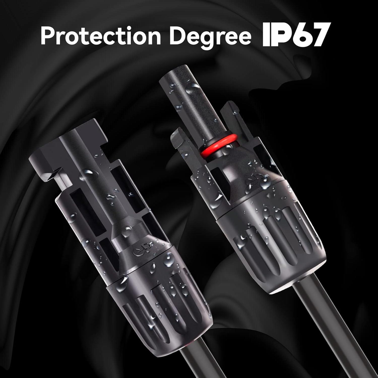 M Fff Splitter conector solar MC4 1 la 3 (Y) – pereche M/FFF + F/MMM, 1000V ...