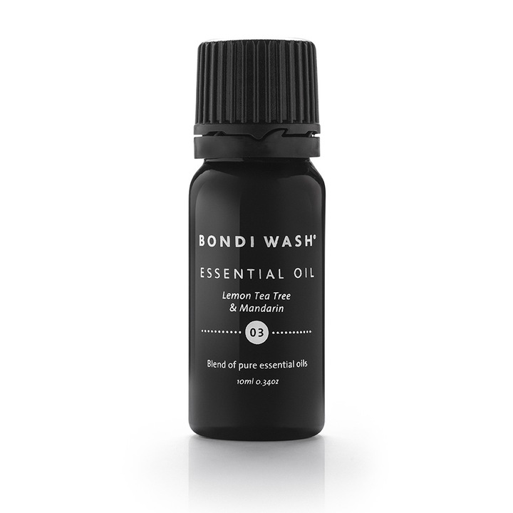 Ulei esential Bondi Wash, Lemon Tea Tree & Mandarin, 100% concentrat, pentru aroma terapie, masaj si baie, efect purificator si revigorant, 10 ml