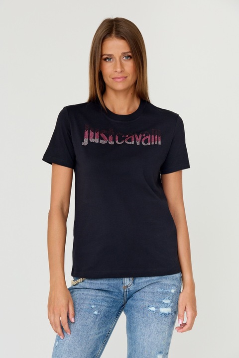 Tricou dama, JUST CAVALLI, bumbac,negru