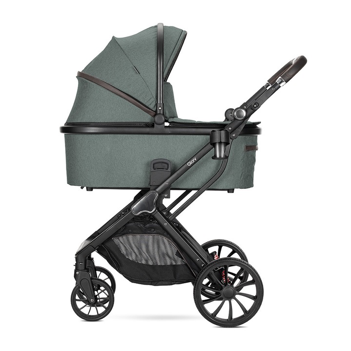 Детска Количка Lorelli Glory, 2 в 1, до 22кг., с кош за новородено, Green
