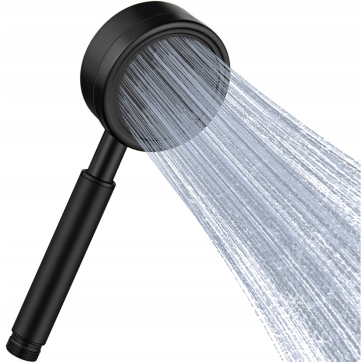 Dus cu maner, Luka, negru, 5 functii, economisire apa