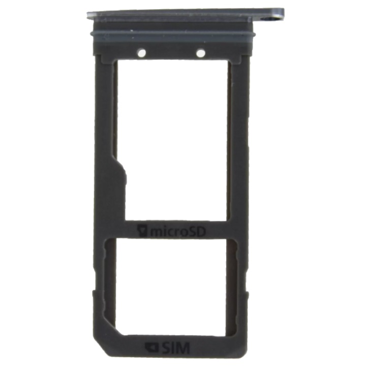 Suport SIM si microSD pentru Samsung Galaxy S7/S7 Edge, gri, Dual SIM, Luka