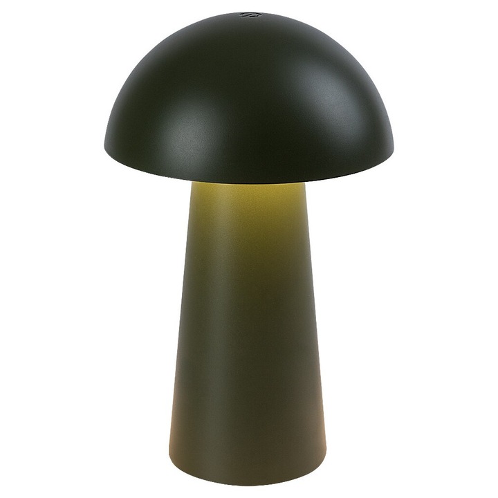 Настолна лампа Rabalux Mireo с батерия, LED 1.5W 50Lm 3000K пластмаса зелена абажур бял височина 200мм IP44