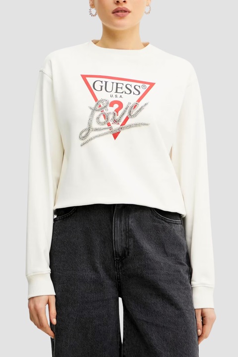 Hanorac dama, GUESS, Alb,