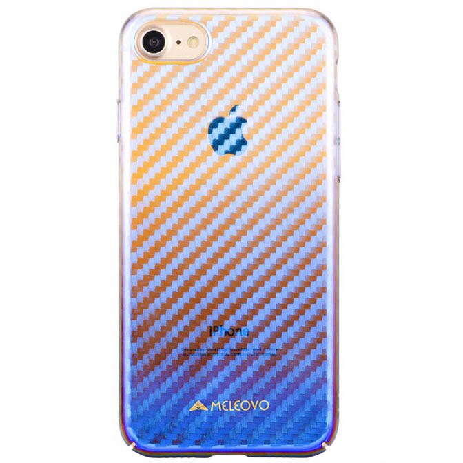 Husa de protectie Meleovo Cameleon Flash Carbon, pentru Apple iPhone 8, Rosu