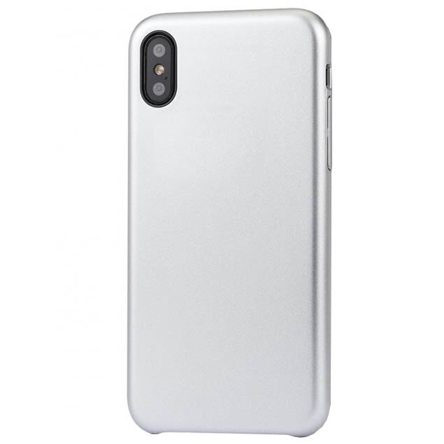 Husa de protectie Meleovo Pure Gear II, pentru Apple iPhone X, Argintiu