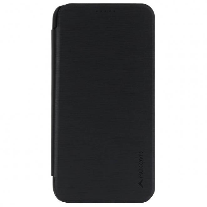 Husa de protectie Meleovo Smart Flip, pentru Samsung Galaxy S8, Negru