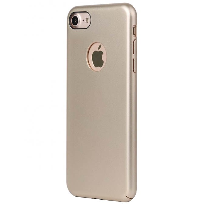 Husa de protectie Meleovo 360 Shield, pentru Apple iPhone 8, Auriu