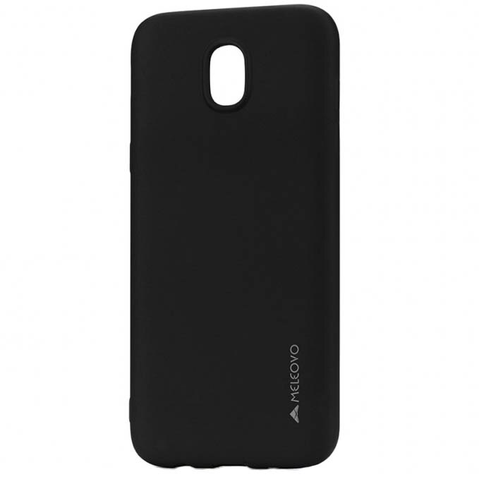 Husa de protectie Meleovo Silicon Soft Slim, pentru Samsung Galaxy J3 2017, Negru