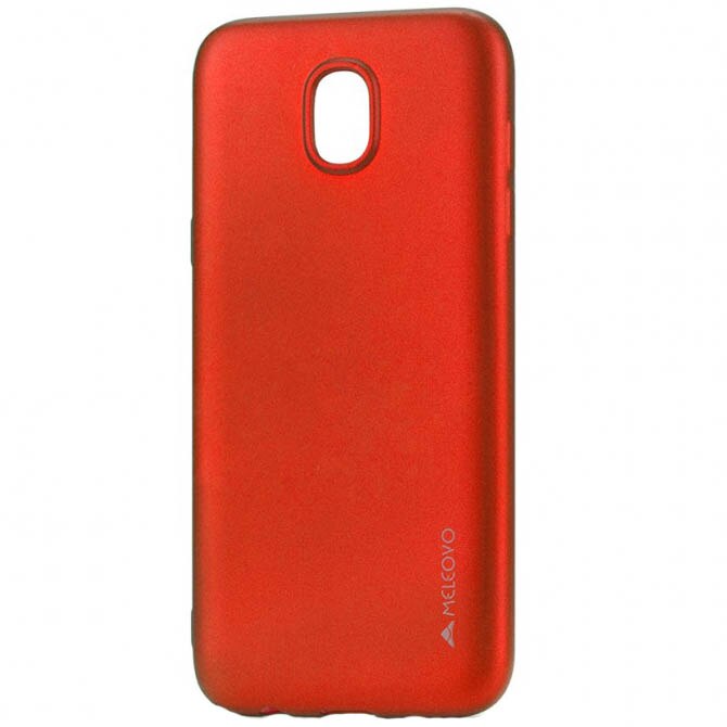 Husa de protectie Meleovo Silicon Soft Slim, pentru Samsung Galaxy J3 2017, Rosu