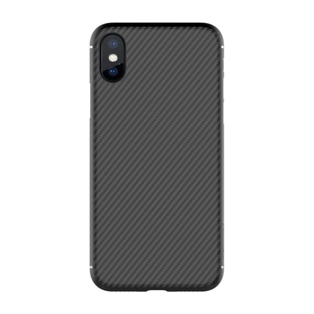Husa carcasa spate Nillkin Synthetic Fiber pentru iPhone XS Max, negru