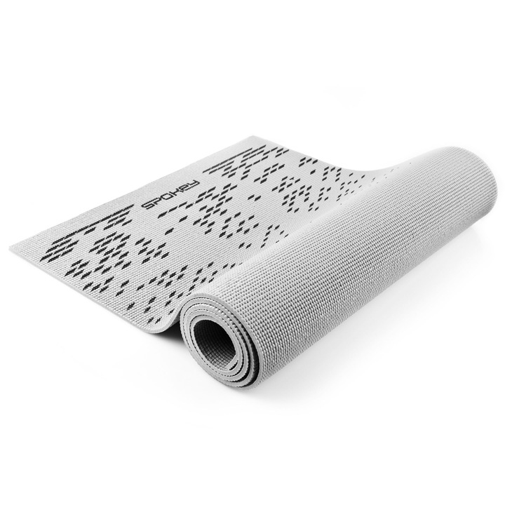 Saltea fitness/yoga/pilates SPOKEY LIGHTMAT II, 180 x 60 x 0.4 cm, gri