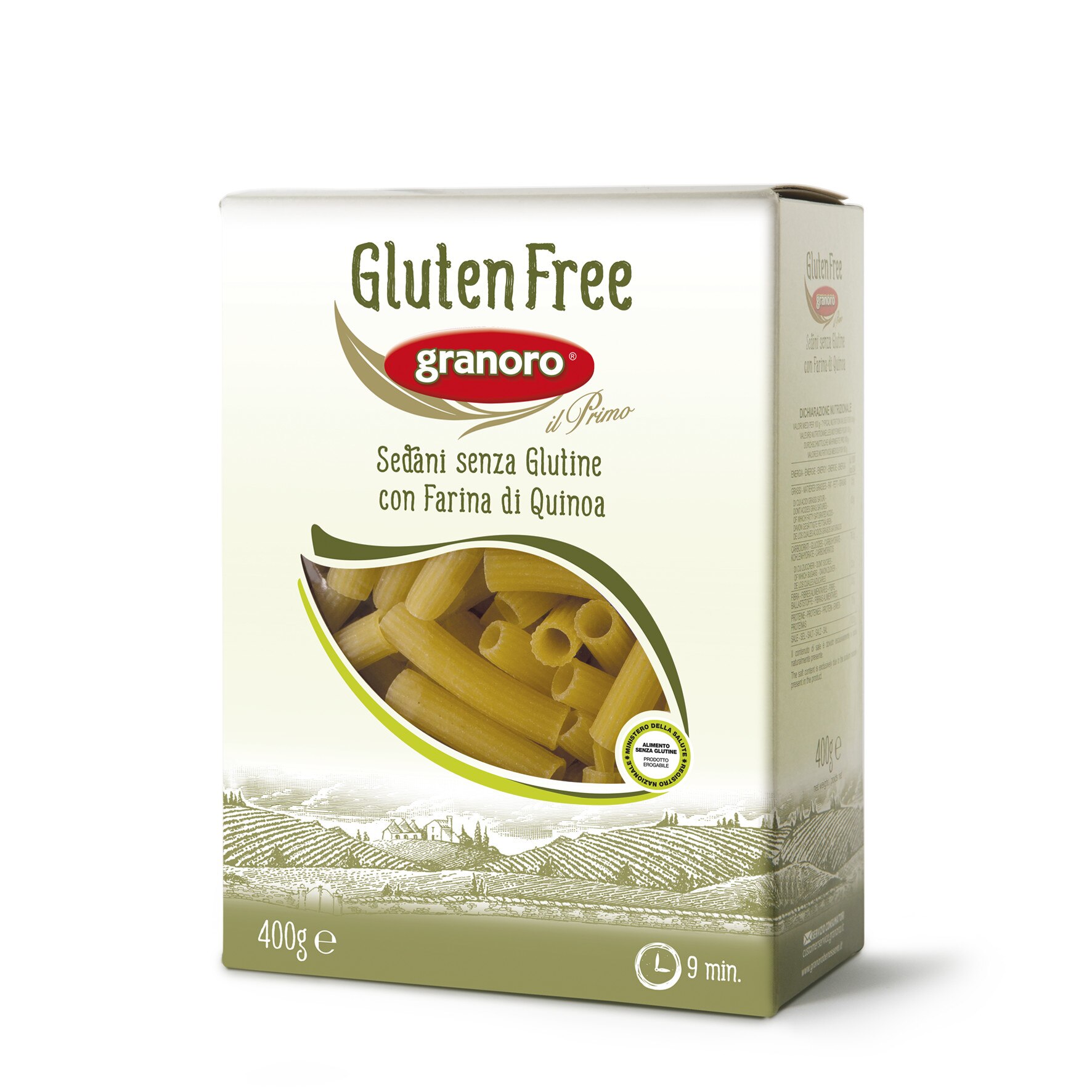 Paste Sedani fara gluten cu faina quinoa Granoro 400g
