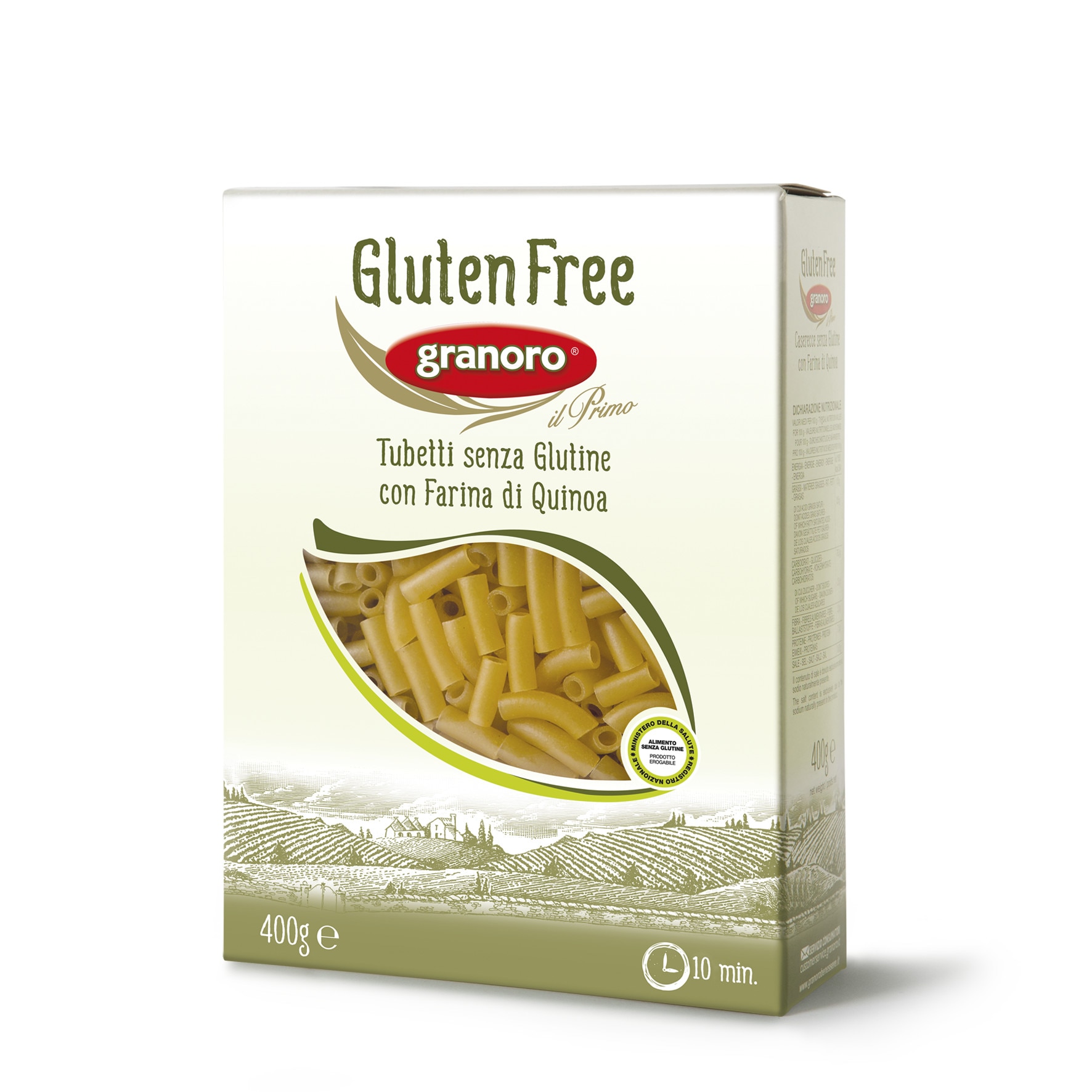 Paste Tubetti fara gluten cu faina de quinoa Granoro 400g