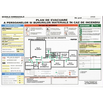 Set Plan de evacuare in caz de incendiu si Organizarea apararii impotriva incendiilor /-/ completat si avizat Set Plan de evacuare in caz de incendiu si Organizarea apararii impotriva incendiilor /-/ completat si avizat