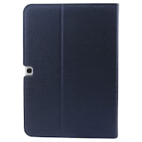 Husa protectie SKY LINEN pentru SAMSUNG GALAXY TAB 3 - 10.1 Inch (P5200 / P5210). Flip orizontal, Book cover, Stand - Albastru