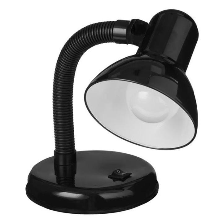 Irodai lámpa 14x35 izzóval Casa Shop®, flexibilis, fekete, 150cm kábel