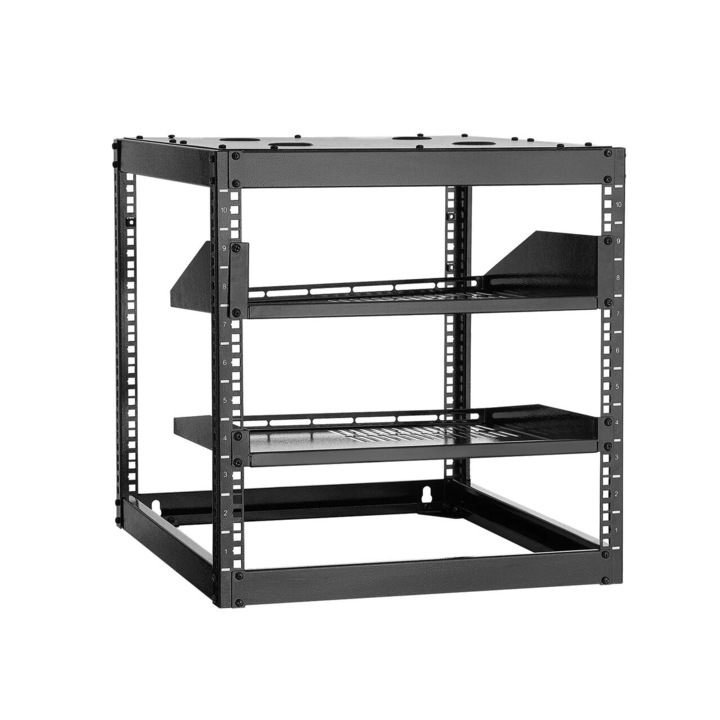 Rack metalic de perete 10U, Latime 482 mm, Adancime 585 mm, Otel carbon