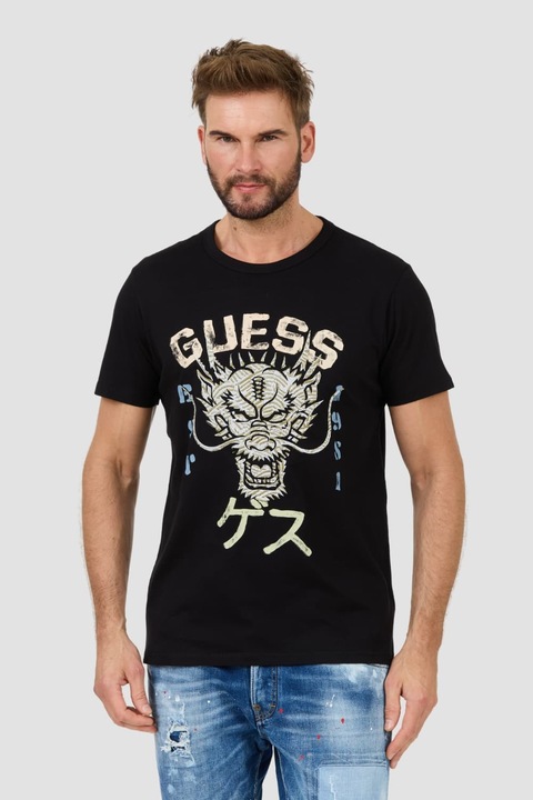 F&eacutefi p&oacute;l&oacute;, Guess, fekete, 2XL INTL