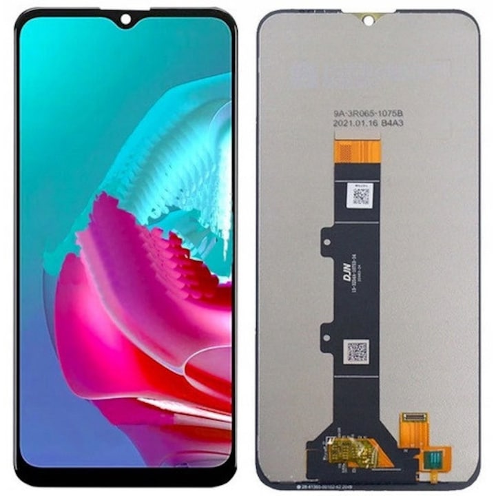 Телефонен LCD екран, Luka, за Motorola Moto G30, черен