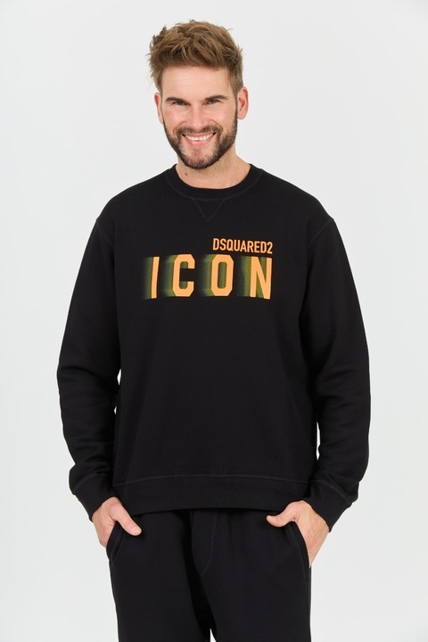 Hanorac barbat, Dsquared2 Icon Blur Cool Fit, negru, XXL
