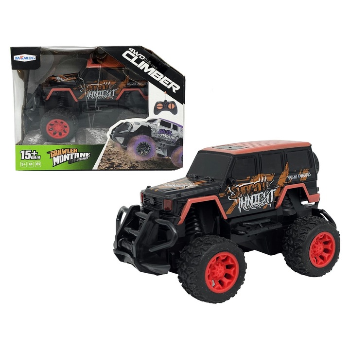 Офроуд кола, Kathay-Haster, дистанционно управление, 16 см, оранжева, комплект с дистанционно