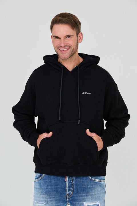 Hanorac negru barbati, Off White