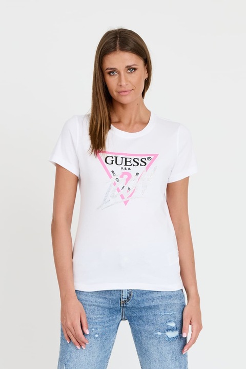 Női póló, Guess, fehér, M INTL