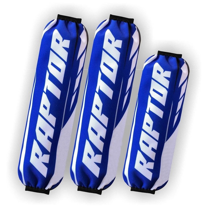 Set 3 huse amortizoare ATV, impermeabile, protectie noroi si praf, prindere Velcro, compatibil cu modelele Yamaha Raptor 90 / 400 / 450 / 600 / 700 R