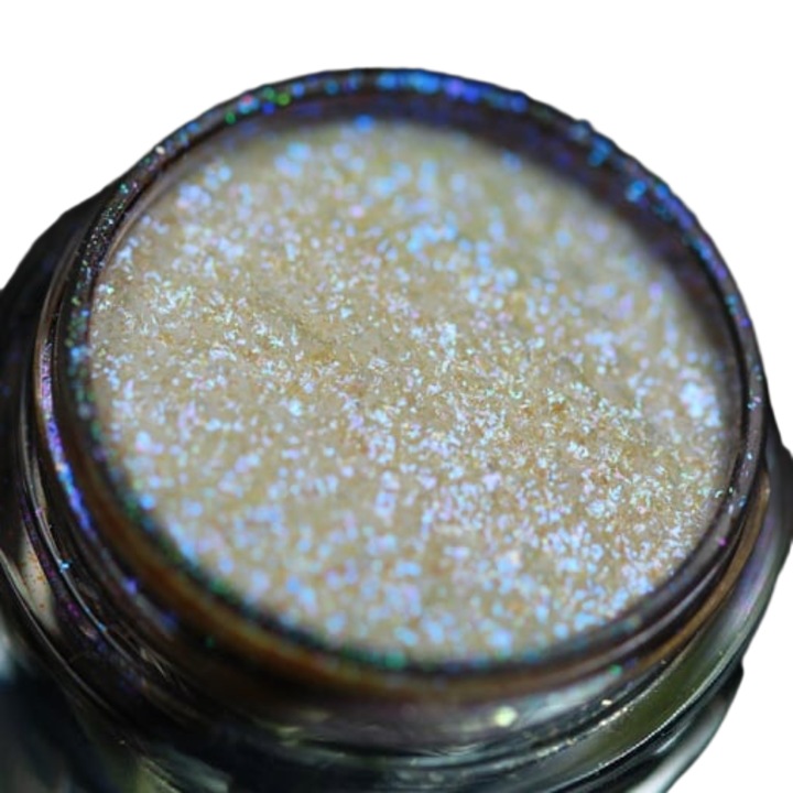 Pigment KAJOl Beauty PK40 áttetsző, kék irizáló csillámmal/mikrocsillámmal sminkhez, 1g