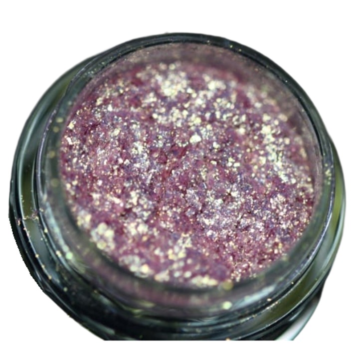 Pigment KAJOL Beauty PK74 rózsaszín-arany csillogó/mikrocsillám sminkhez, 1g