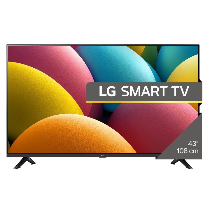 Телевизор LG LED 43LR60006LA, 43" (108 см), Smart, Full HD, Clasa F