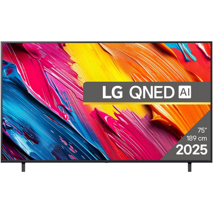 Телевизор LG QNED 75QNED7EA6B, 75" (189 см), Smart, 4K Ultra HD, Клас F (Модел 2025)